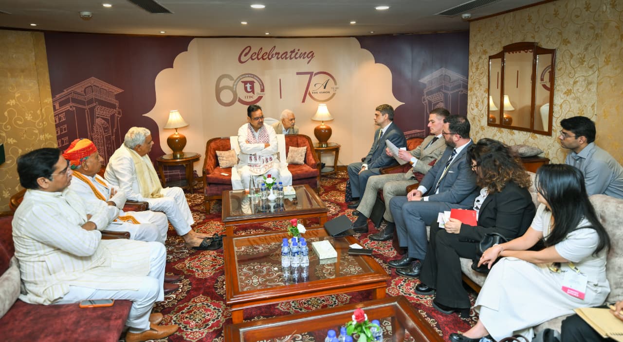 नई दिल्ली में ‘ग्राम-2026’ इन्वेस्टर मीट आयोजित,भजनलाल शर्मा से विदेशी प्रतिनिधियों की मुलाकात;कृषि क्षेत्र में निवेश बढ़ने की उम्मीद