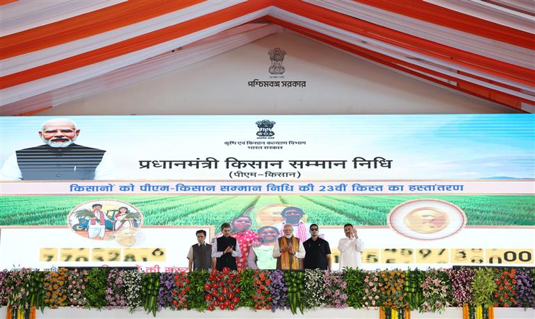 बंगाल और ओडिशा में पीएम मोदी की विकास सौगात,किसानों को PM-KISAN की 23वीं किस्त जारी
