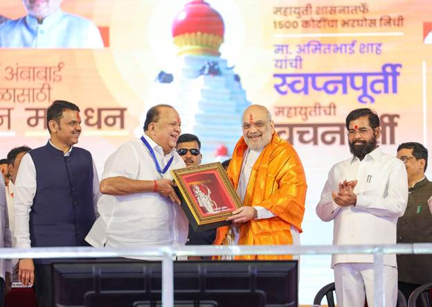कोल्हापुर में अमित शाह का हमला:‘घुसपैठियों को चुन-चुनकर निकाला जाएगा’,मोदी सरकार के 12 साल गिनाईं उपलब्धियां
