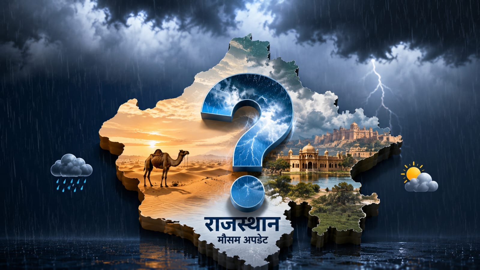 राजस्थान में फिर सक्रिय हुआ मानसून,अगले सप्ताह तक कई जिलों में बारिश के प्रबल आसार
