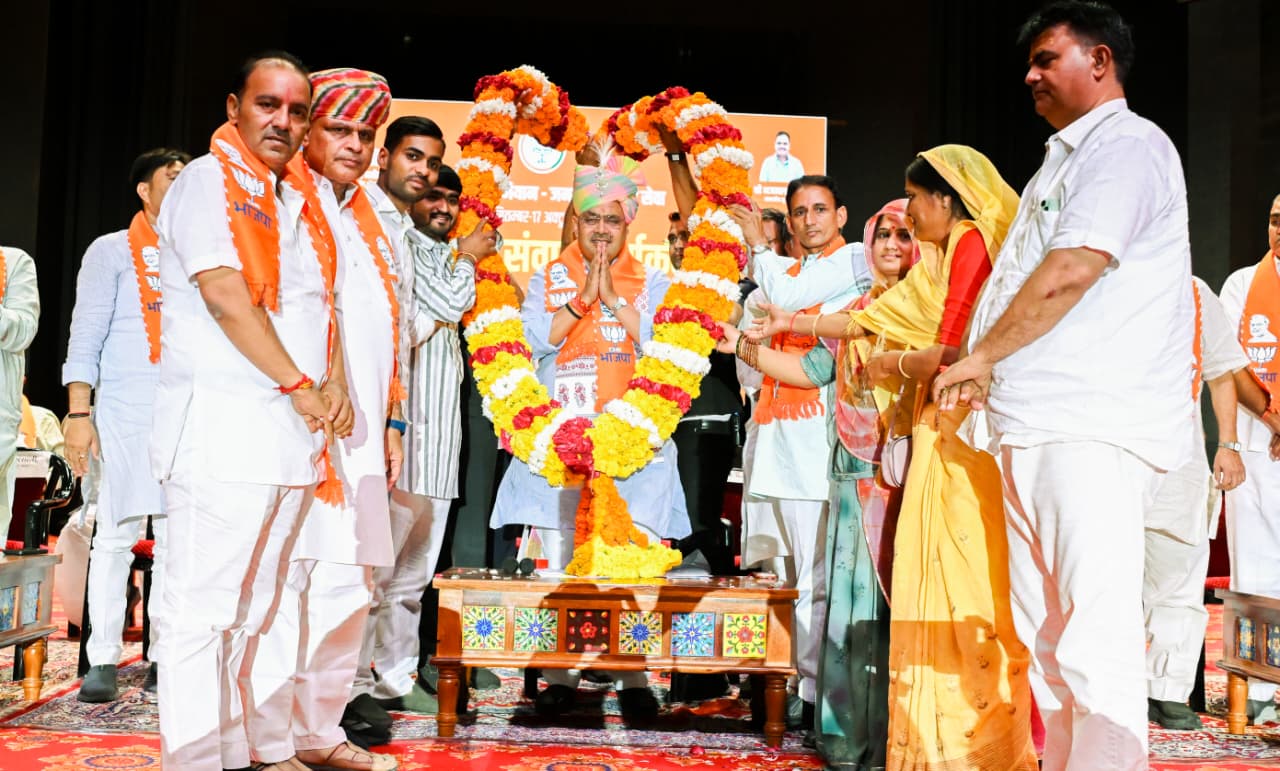 जोधपुर में सीएम भजनलाल शर्मा ने कार्यकर्ताओं से किया संवाद, पंचायत चुनाव की तैयारी पर जोर